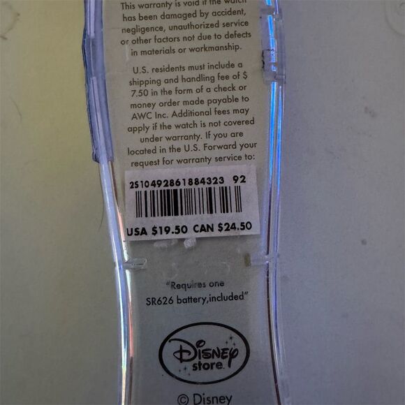 Disney Tinkerbell Girls Quartz Wristwatch Multicolor Silicone Band - Picture 6 of 6